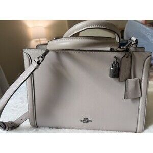 Women’s Coach Grey Purse With Crossbody Option